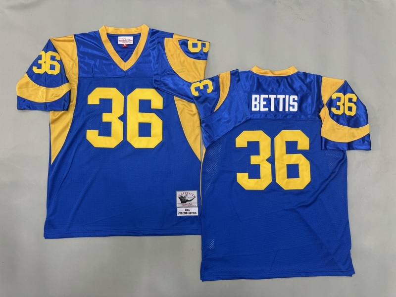 Men 2025 Los Angeles Rams #36 Bettis blue Throwback Limited NFL Jersey style 001->minnesota vikings->NFL Jersey